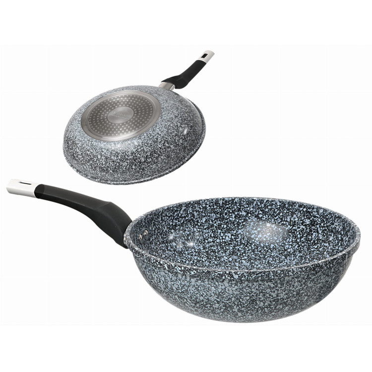 Patelnia wok na indukcje Edenberg EB 9161 28 cm Ceramiczny Marmurowy