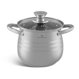 Garnek stalowy z pokrywką Edenberg EB 532 na indukcję 4.0 L