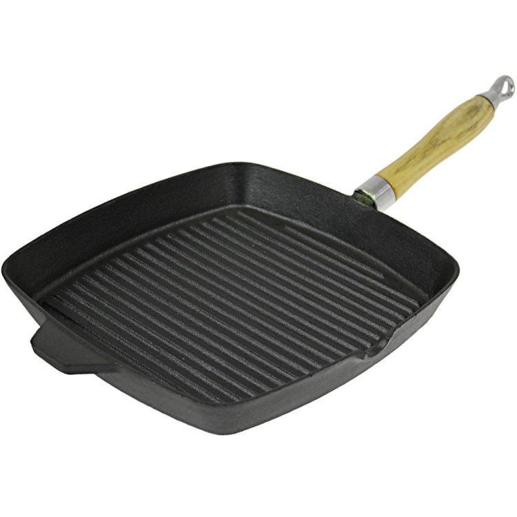 Patelnia żeliwna grillowa Krisberg KR 7555 ciężka 26 cm Indukcja