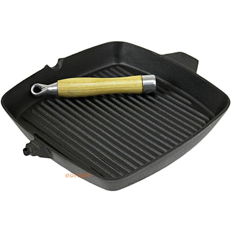 Patelnia żeliwna grillowa Krisberg KR 7555 ciężka 26 cm Indukcja Patelnia żeliwna grillowa Krisberg KR 7555 ciężka 26 cm Indukcja