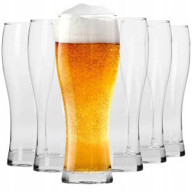 Szklanki do piwa pokal Krosno Chill 500 ml zestaw 6 szklanek