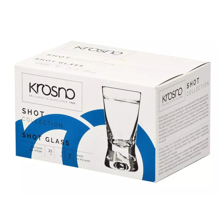 Kieliszki do wódki 25 ml Glasmark IKS komplet 6 sztuk