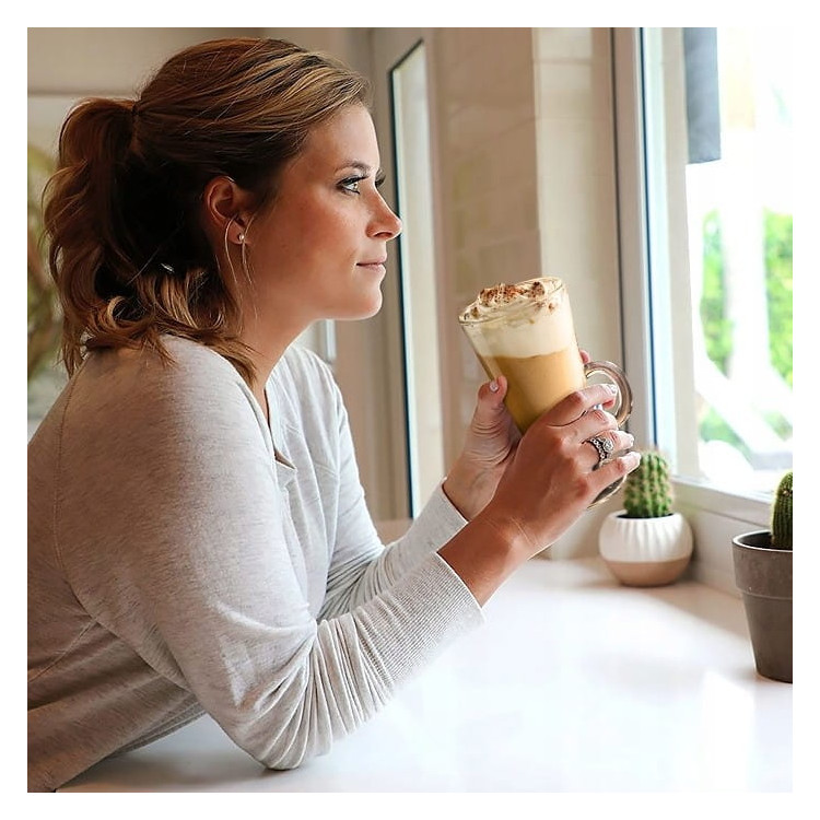 Szklanki do kawy latte Boston 310 ml wysokie zestaw 6 sztuk