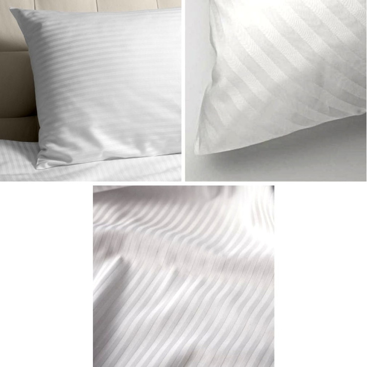 Pościel hotelowa adamaszek 200x220 cm komplet 3 części bawełna Pościel hotelowa adamaszek 200x220 cm komplet 3 części bawełna