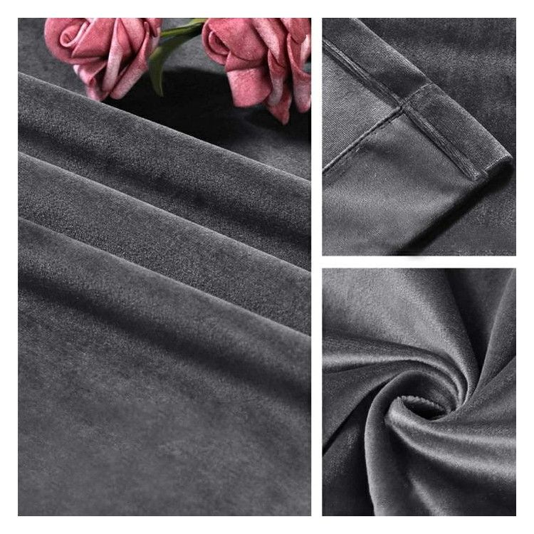 Zasłony grube Velvet na taśmie 140x250 cm srebrzysty blask