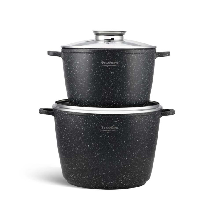 Garnki marmurowe Edenberg EB 8133 Zestaw 2 garnków indukcyjnych