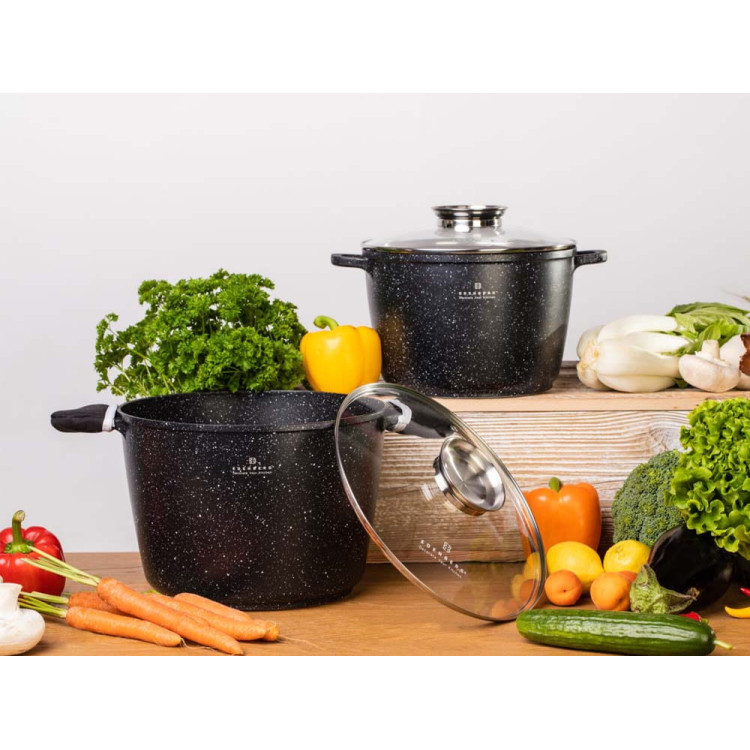 Garnki marmurowe Edenberg EB 8133 Zestaw 2 garnków indukcyjnych