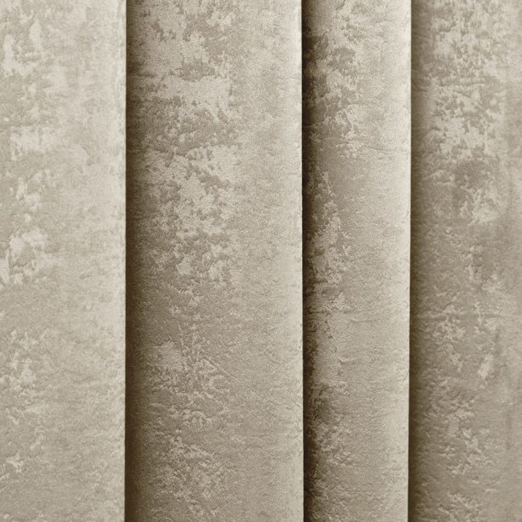 Zasłony na przelotkach 140x250 zaciemniające zamszowe Glamour kremowe Zasłony na przelotkach 140x250 zaciemniające zamszowe Glamour kremowe