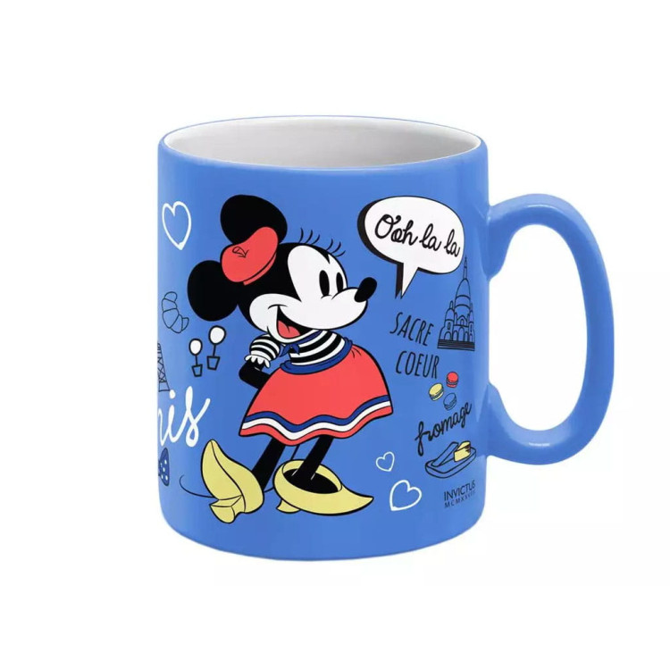 Kubek Disney Myszka Minnie 320 ml Paryż niebieski