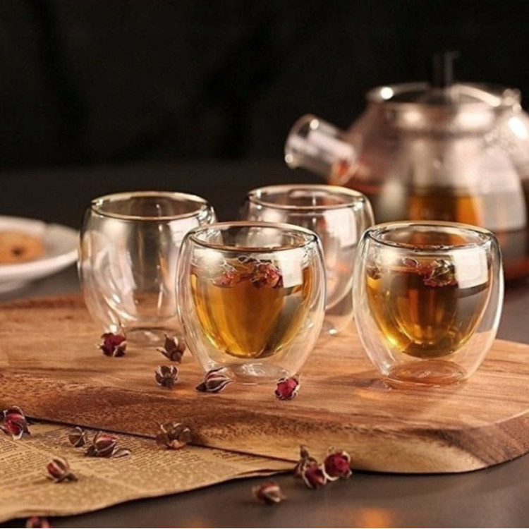 Szklanki termiczne Florina Malachit 250 ml zestaw 6 sztuk