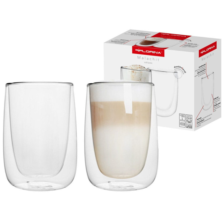 Szklanki termiczne Florina Malachit 250 ml zestaw 6 sztuk