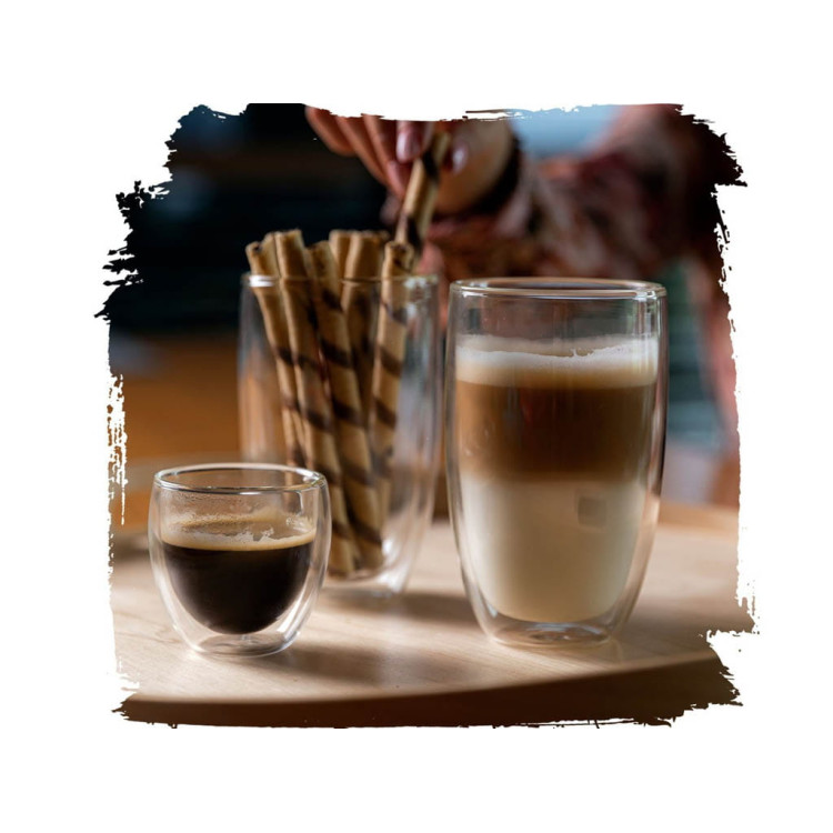 Szklanki termiczne do espresso Florina Malachit 100 ml zestaw 2 sztuki Szklanki termiczne do espresso Florina Malachit 100 ml zestaw 2 sztuki