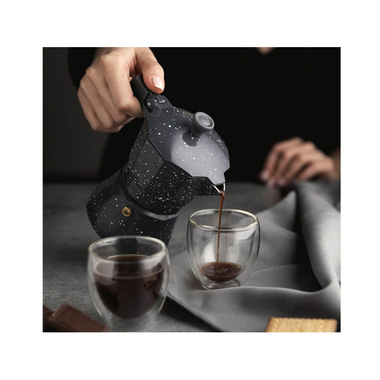 Szklanki termiczne do espresso Florina Malachit 100 ml zestaw 6 szklanek