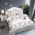 Pościel 160x200 bawełna satynowa 3D Cotton World gruba 3 części 2062