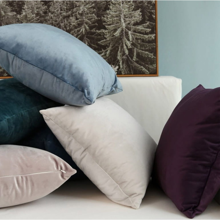 Poszewka na poduszkę dekoracyjna welurowa 50x50 velvet czerwone wino Poszewka na poduszkę dekoracyjna welurowa 50x50 velvet czerwone wino