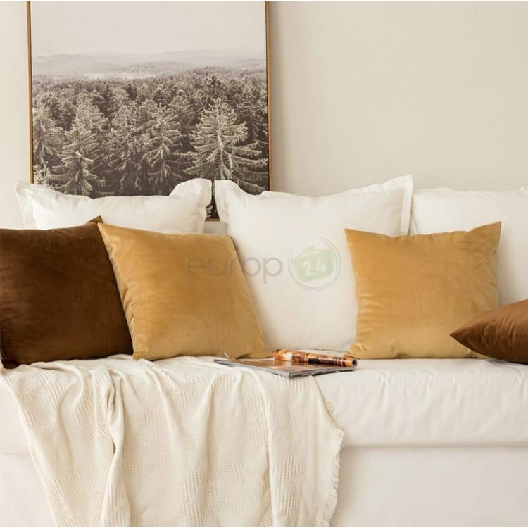 Poduszka dekoracyjna 50x50 velvet welurowa turkusowa Poduszka dekoracyjna 50x50 velvet welurowa turkusowa