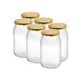 Słoik szklany 900 ml z zakrętką zestaw 6 sztuk