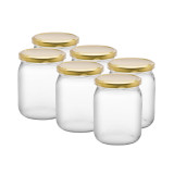 Słoik szklany 500 ml z zakrętką zestaw 6 sztuk