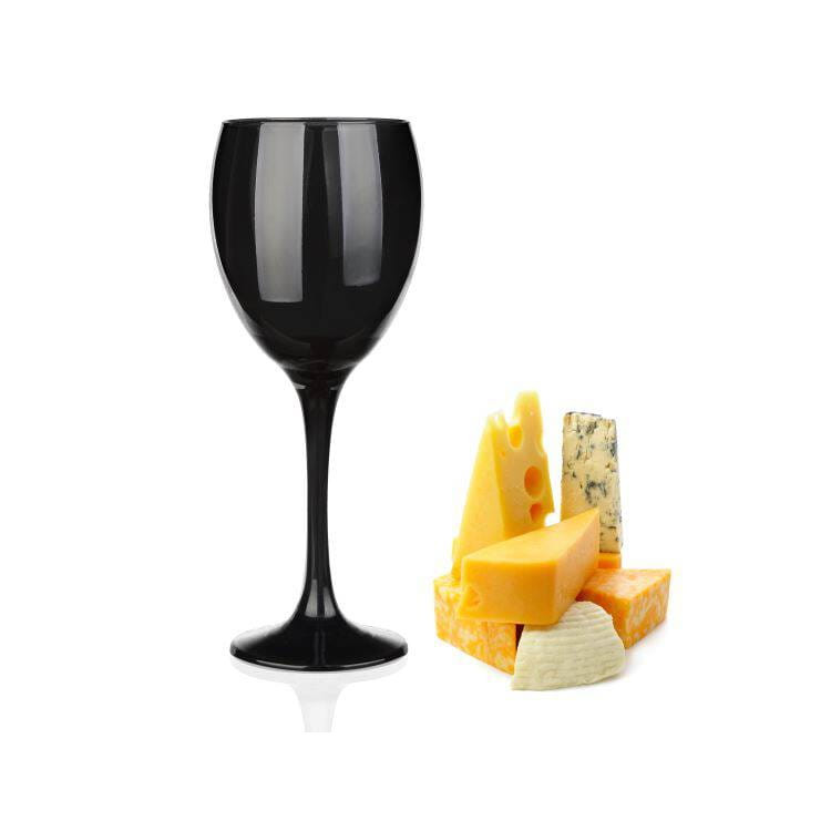 Kieliszki do wina Glasmark Czarne 300 ml komplet 6 sztuk