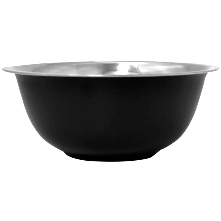 Miski metalowe komplet 5 czarnych misek ze stali nierdzewnej 18/18/20/22/24 cm Miski metalowe komplet 5 czarnych misek ze stali nierdzewnej 18/18/20/22/24 cm
