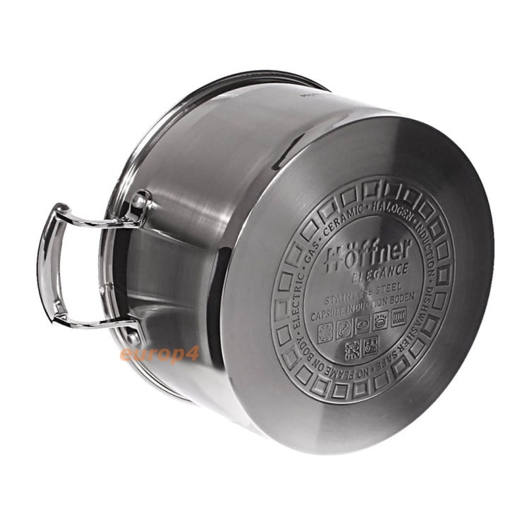 Garnki stalowe na indukcje Hoffner HF 9945 / HF 9977 patelnia rondel zestaw indukcyjne dno Garnki stalowe na indukcje Hoffner HF 9945 / HF 9977 patelnia rondel zestaw indukcyjne dno