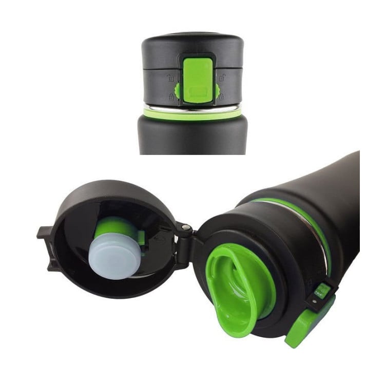 Kubek termiczny Klausberg KB 7103 termos zielony pojemnik bidon 480 ml Kubek termiczny Klausberg KB 7103 termos zielony pojemnik bidon 480 ml