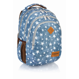 Plecak szkolny czterokomorowy młodzieżowy Stars Head