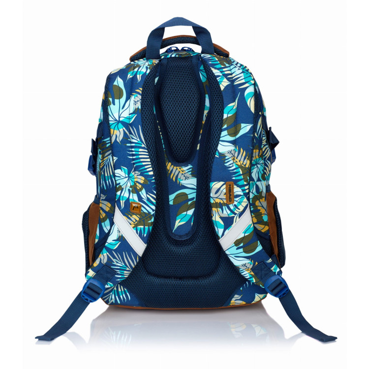 Plecak szkolny czterokomorowy młodzieżowy Blue Jungle Head