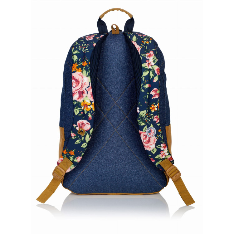 Plecak jednokomorowy Navy&Flowers Head