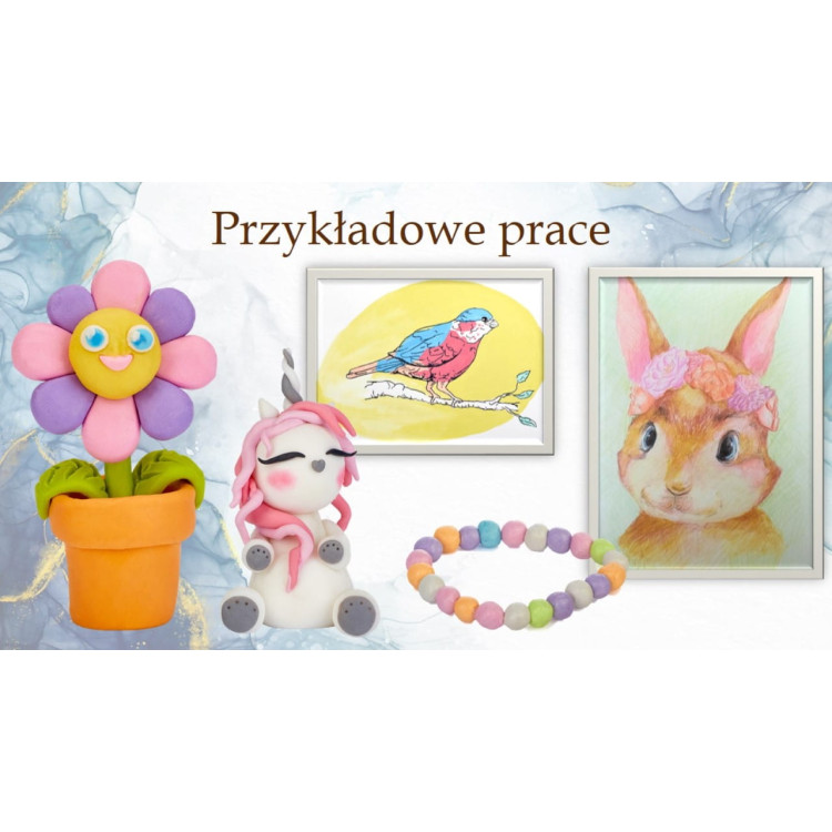 Zestaw kreatywny dla dzieci nr 1 - pastelowe szaleństwo  - szare pudełko