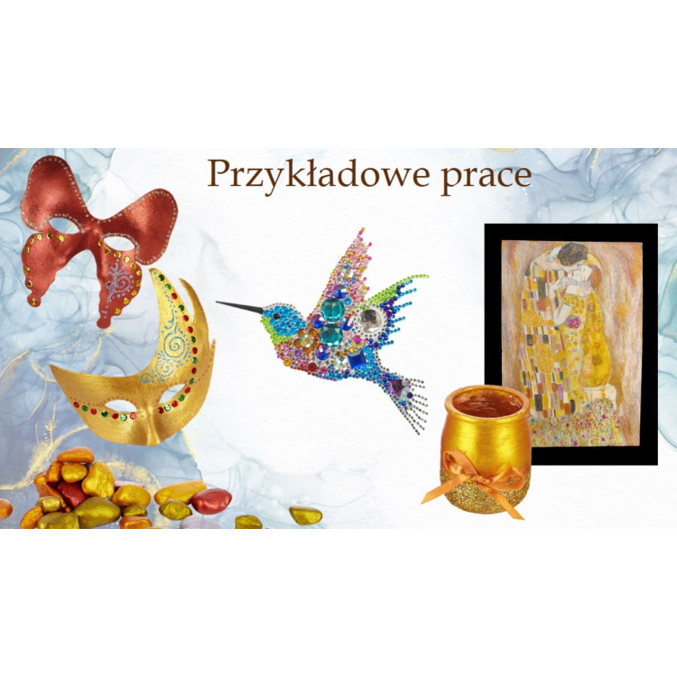 Zestaw kreatywny dla dzieci nr 5 - pełen blasku - ozdobne pudełko