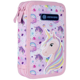 Piórnik dwukomorowy Astrabag UNICORN