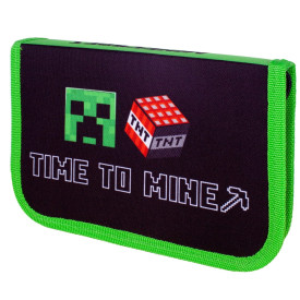Piórnik szkolny dwukomorowy MINECRAFT TIME TO MINE