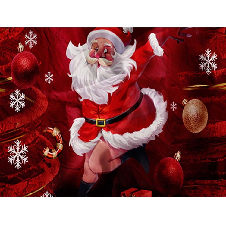 Pościel świąteczna 200x220 bawełna satynowa 3D Cotton World gruba 3 części 2391 mikołaj Pościel świąteczna 200x220 bawełna satynowa 3D Cotton World gruba 3 części 2391 mikołaj