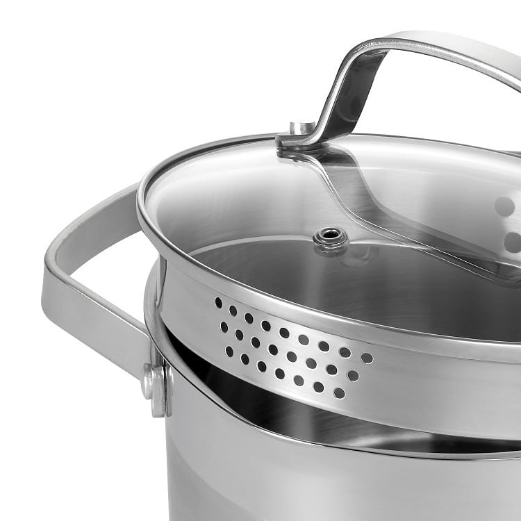 Garnek z pokrywką ze stali nierdzewnej 18 cm MG Home Professional Garnek z pokrywką ze stali nierdzewnej 18 cm MG Home Professional