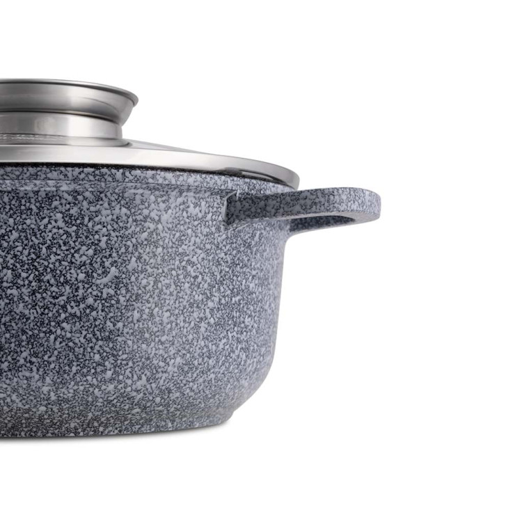 Garnek granitowy na indukcję Edenberg EB 8019 5.6L z pokrywką 26 cm Garnek granitowy na indukcję Edenberg EB 8019 5.6L z pokrywką 26 cm