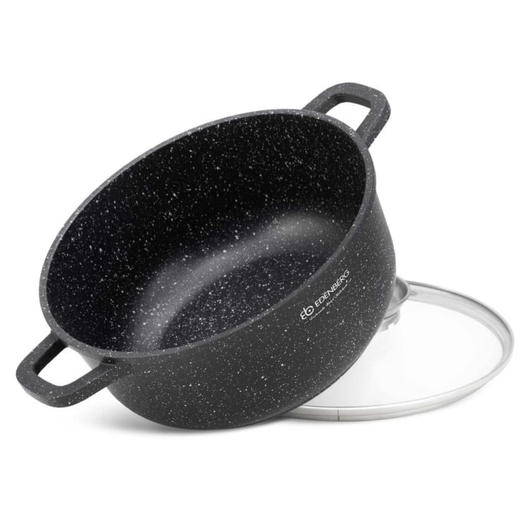 Garnek marmurowy z pokrywką Edenberg EB 8117 3.3L na indukcję 22 cm Garnek marmurowy z pokrywką Edenberg EB 8117 3.3L na indukcję 22 cm