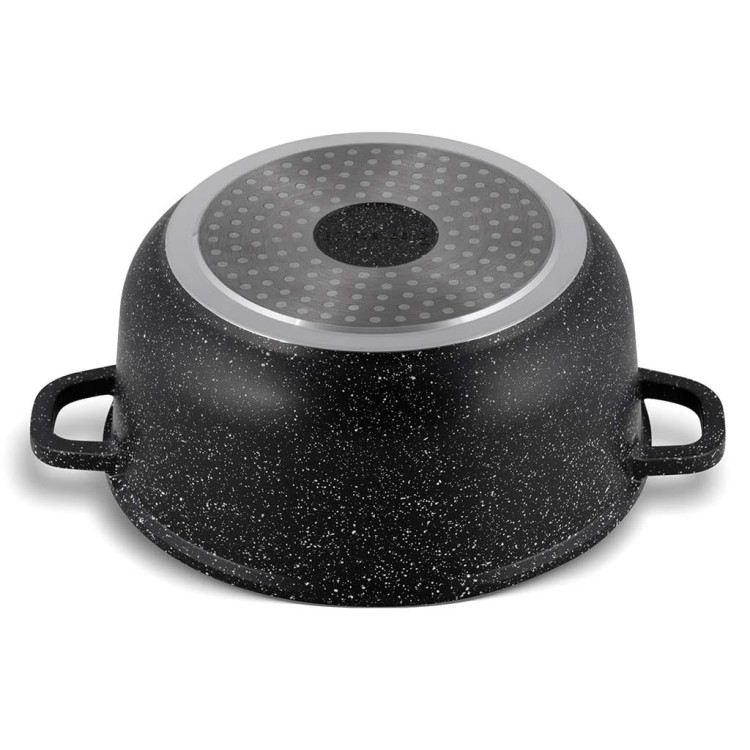 Garnek marmurowy z pokrywką Edenberg EB 8119 5.6L na indukcję 26 cm