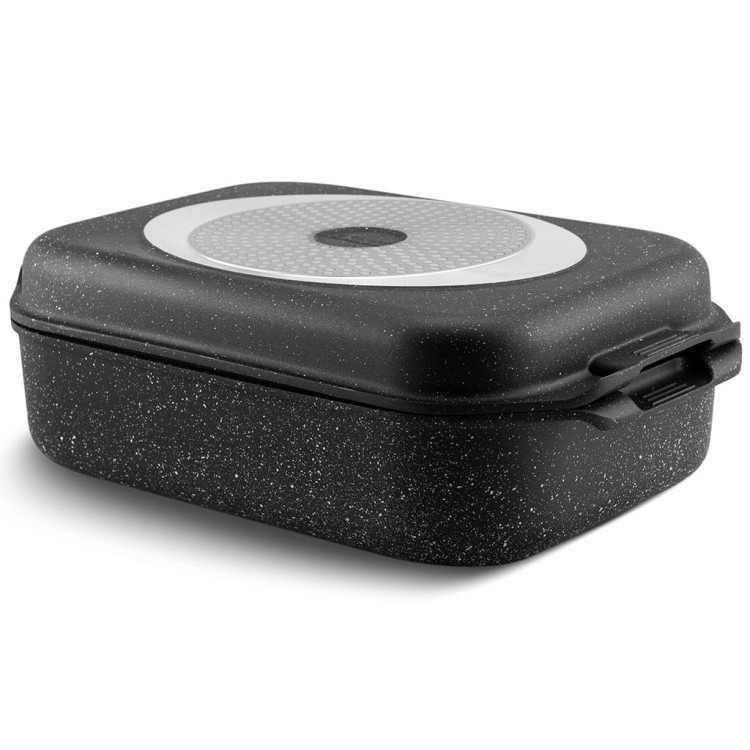 Brytfanna Edenberg 4606 patelnia garnek 5.5L INDUKCJA Gęsiarka pokrywka z funkcją grill Brytfanna Edenberg 4606 patelnia garnek 5.5L INDUKCJA Gęsiarka pokrywka z funkcją grill