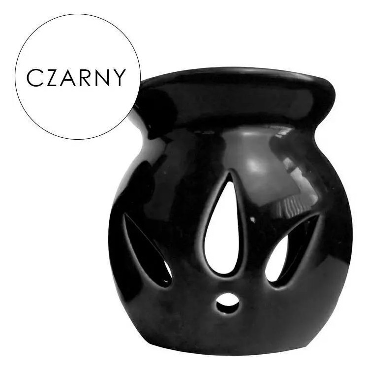 Kominek do wosków olejków zapachowych podgrzewacz czarny
