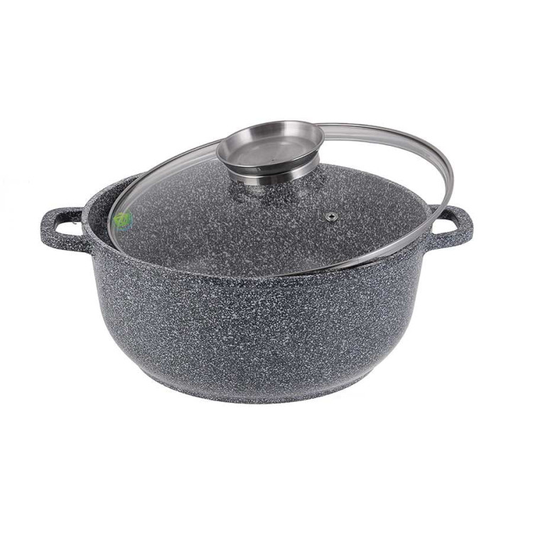 Garnek marmurowy z pokrywką Klausberg 7522 4.5L na indukcję 24 cm