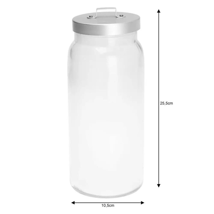 Słoik szklany z pokrywką Kinghoff do spaghetti 1100 ml Słoik szklany z pokrywką Kinghoff do spaghetti 1100 ml