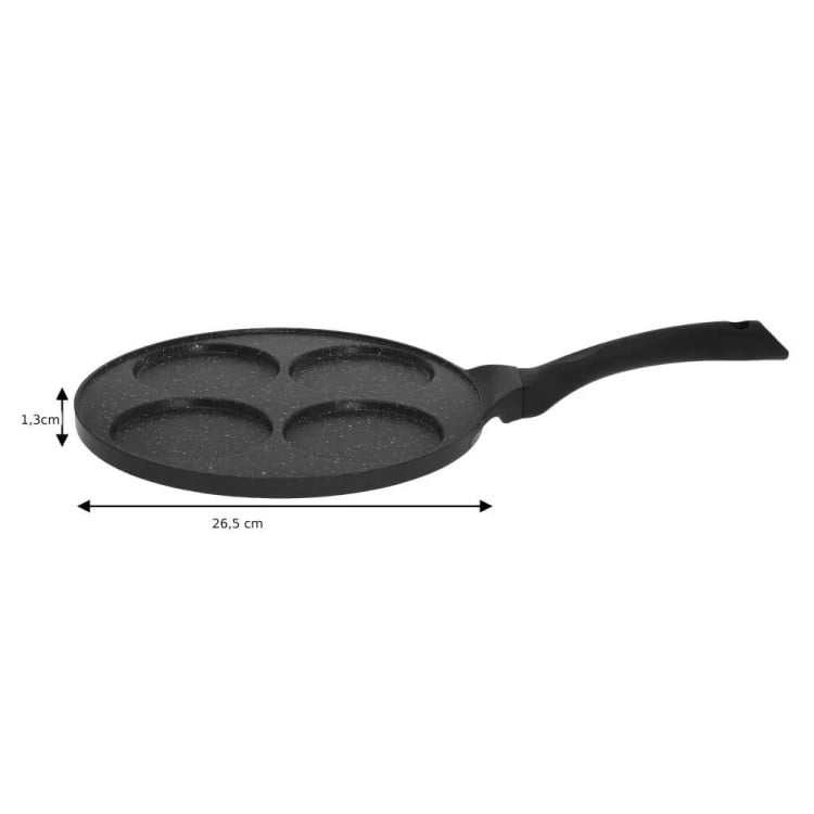 Patelnia do mini naleśników 26cm powłoka marmurowa KH 1671 Kinghoff Patelnia do mini naleśników 26cm powłoka marmurowa KH 1671 Kinghoff