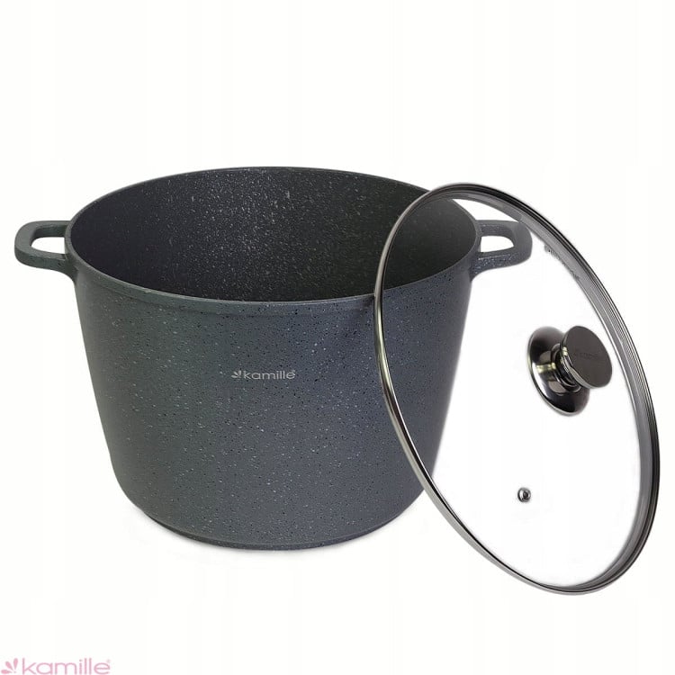 Garnek granitowy 28cm z pokrywką 10.0 L Kamille 4428 Garnek granitowy 28cm z pokrywką 10.0 L Kamille 4428