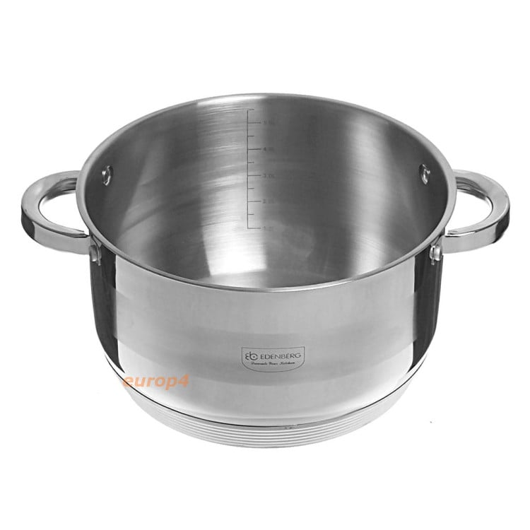 Garnek ze stali z pokrywką Edenberg EB 3008 7.7 L INDUKCJA Garnek ze stali z pokrywką Edenberg EB 3008 7.7 L INDUKCJA