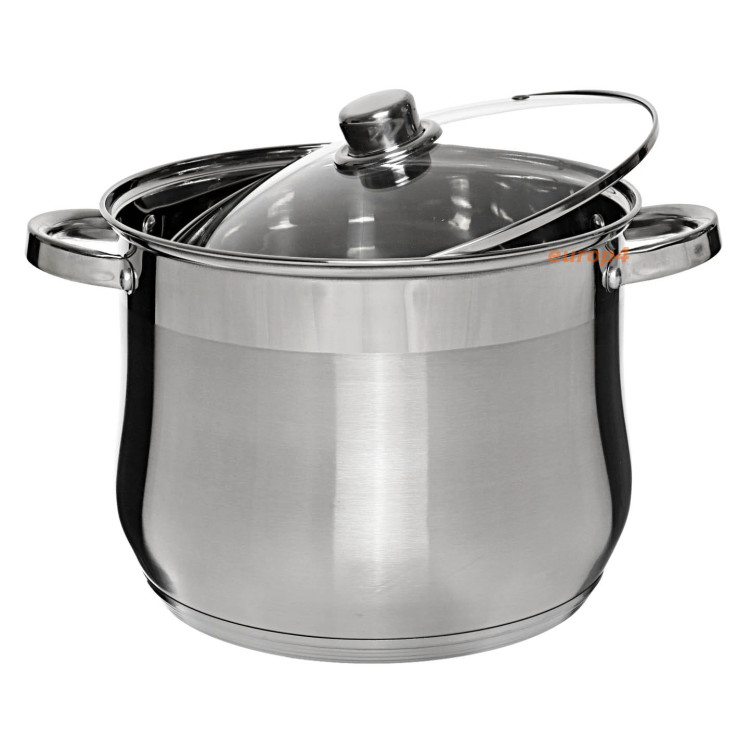 Garnek na indukcję Klausberg KB 7163 8.6 L stalowy z pokrywką, na gaz