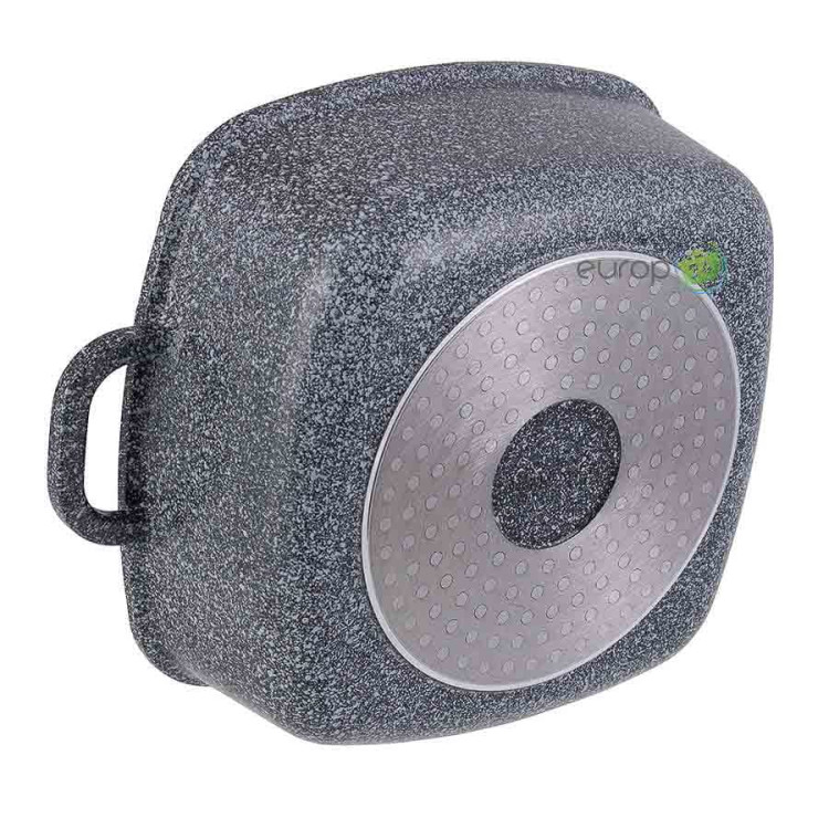 Garnek marmurowy z pokrywką Edenberg EB 8002 4.4L na indukcję 24 cm