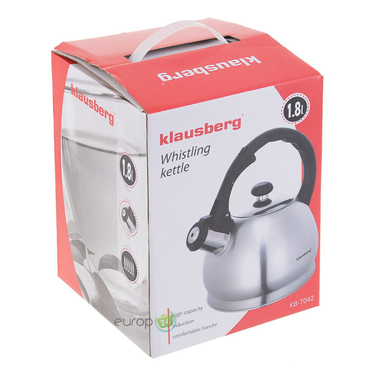 Czajnik stalowy z gwizdkiem Kinghoff KH 3773 1.8 L INDUKCJA Czajnik stalowy z gwizdkiem Kinghoff KH 3773 1.8 L INDUKCJA