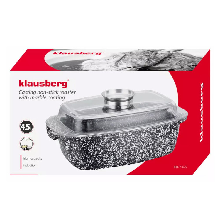 Brytfanna do pieczenia Klausberg KB 7365 gęsiarka garnek indukcja Brytfanna do pieczenia Klausberg KB 7365 gęsiarka garnek indukcja