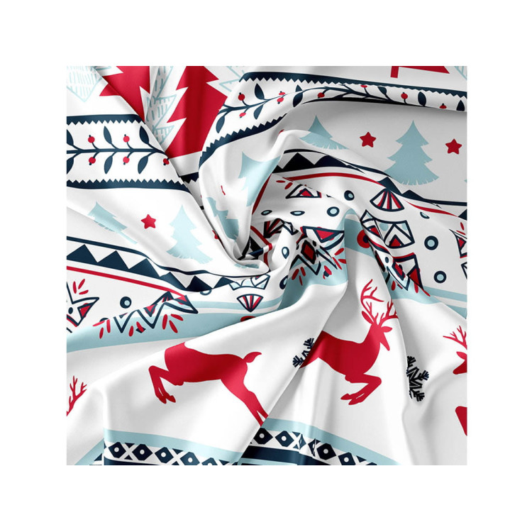 Pościel świąteczna 200x220 bawełna satynowa 3D Cotton World gruba 3 części 2411 Pościel świąteczna 200x220 bawełna satynowa 3D Cotton World gruba 3 części 2411